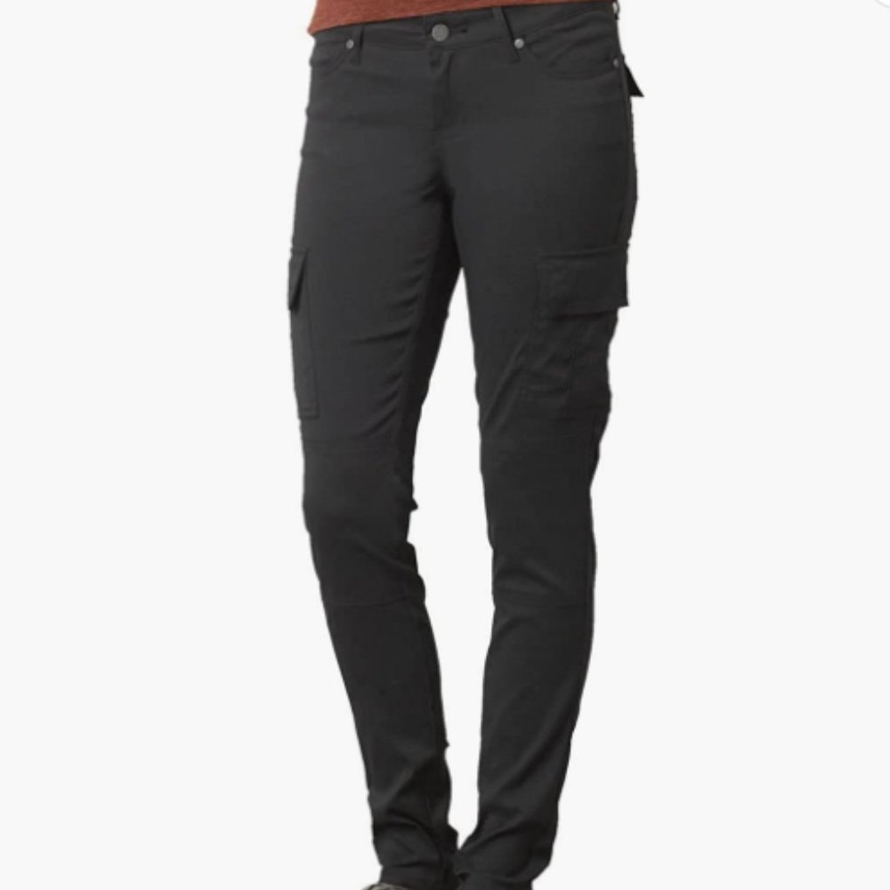 PrAna Meme Cargo Skinny Hiking Outdoor Pants Dark Charcoal/Black Women’s